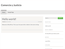 Tablet Screenshot of comercioyjusticia.com.ar